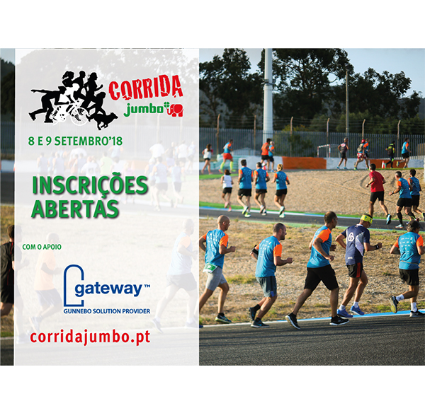 Gateway continua a apoiar causas solidárias Uma vez mais de mãos de dados com a Corrida Solidária Jumbo
